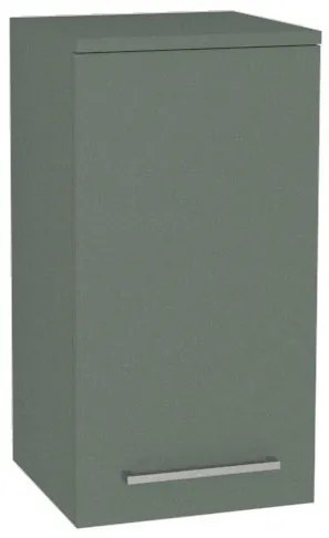 Mereo, Mereo Bino kúpeľňová skrinka horná 63 cm, ľavá, Multidecor, Zelená Verde, MER-CN695ZEV1