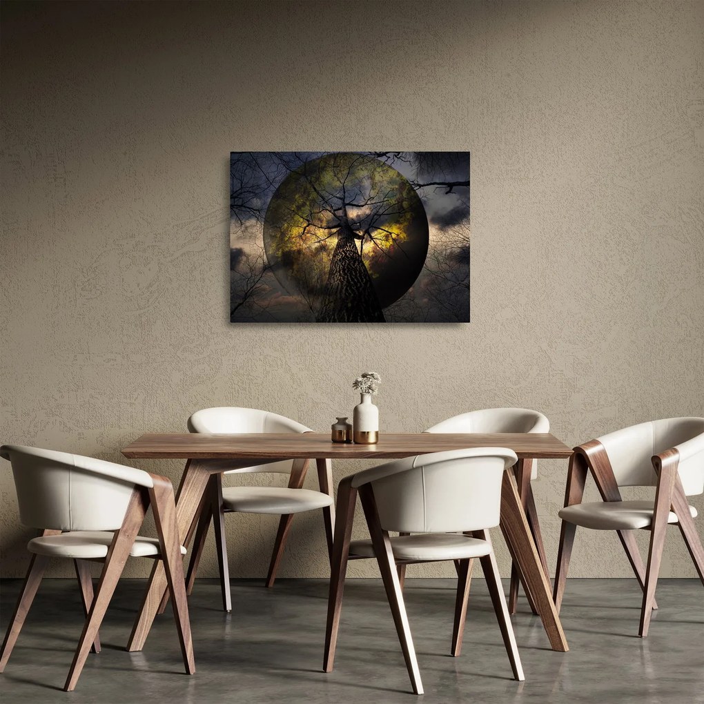 Sklenený obraz - Záhadné nebo (70x50 cm)