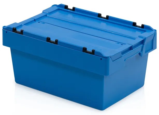 Plastová zasúvacia prepravka s vekom, 600 x 400 x 290 mm