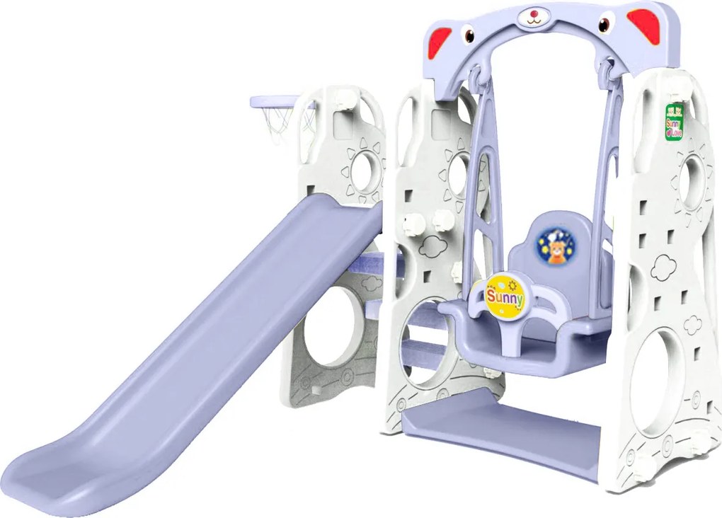 Ramiz Záhradná šmykľavka 3v1 hojdačka Basketbal pre deti Sun