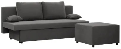 Pohovka NOLA rozkladacia, sivá