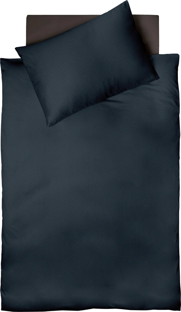 XXXLutz POSTEĽNÁ BIELIZEŇ, damask, tmavomodrá, 140/200 cm Fleuresse - Obliečky & plachty - 003273072201