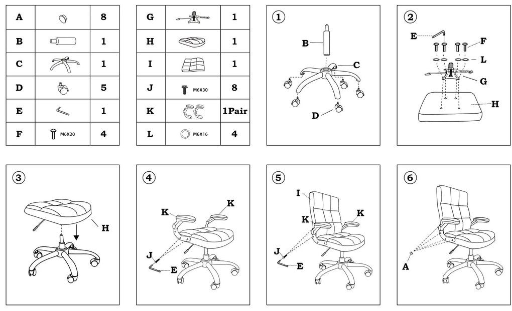 Kancelárska stolička London modrá