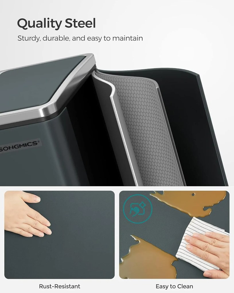 Recyklačný odpadkový kôš SONGMICS LTB30GS