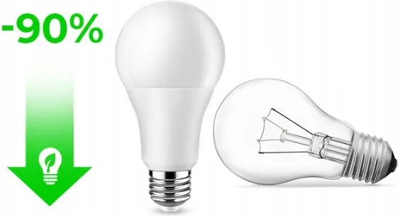 ECOLIGHT LED žiarovka - E27 - 15W - 1350Lm - neutrálna biela 4000K 230V