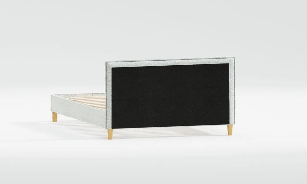 Béžová čalúnená dvojlôžková posteľ s roštom 200x200 cm Tina – Ropez