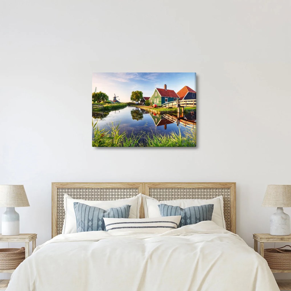 Obraz holandských mlynov (70x50 cm)