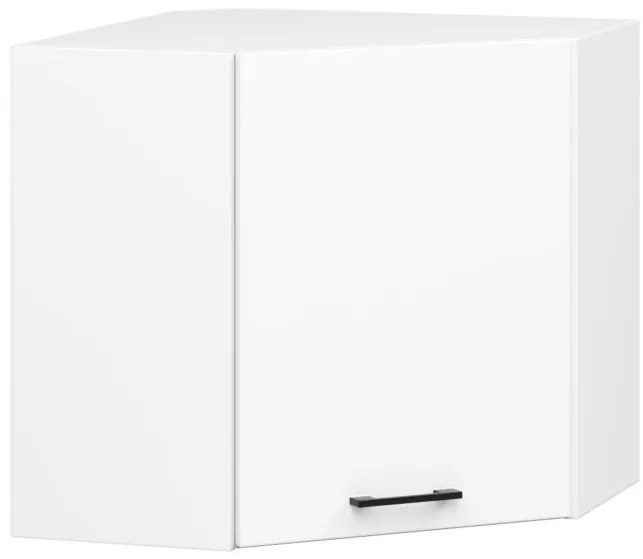 Rohová horná kuchynská skrinka OLIWIA W60/60 biela