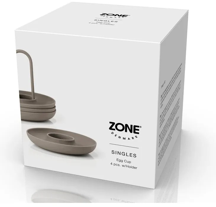Kovové stojančeky na vajíčka v súprave 4 ks Singles – Zone