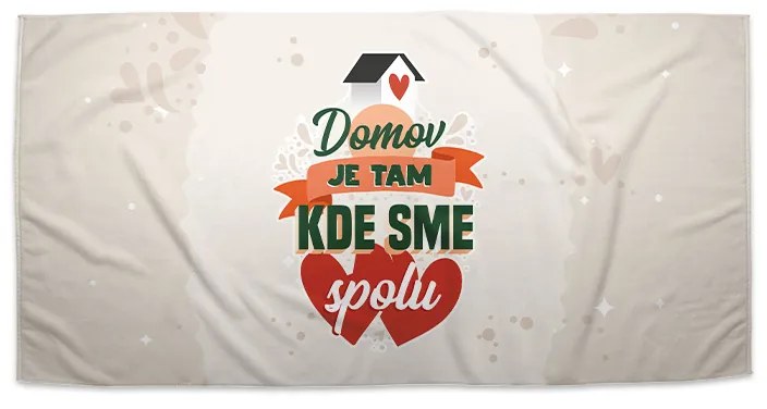 Sablio Uterák Domov 2 - 30x50 cm