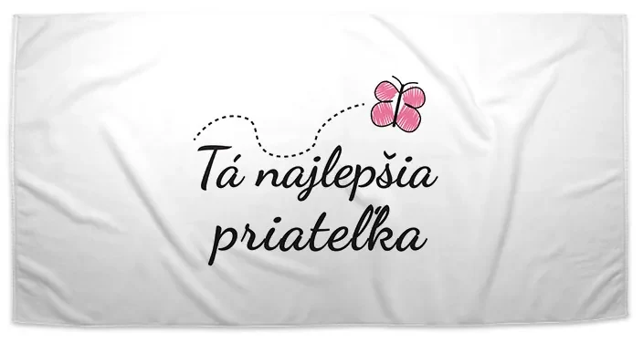 Sablio Uterák Tá najlepšia priateľka - 50x100 cm