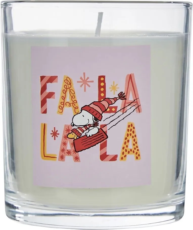 PEANUTS Vonná sviečka "FaLaLa" - ružová