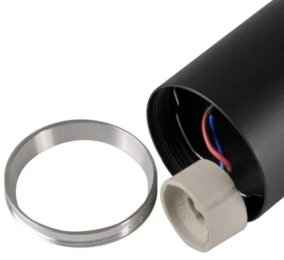 Nástenné svietidlo BAMBOO 2xGU10/10W/230V čierna