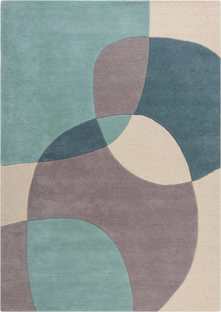 XXXLutz VLNENÝ KOBEREC, 170/120 cm modrá Flair Rugs - Online Only bytové doplnky - 003165021001