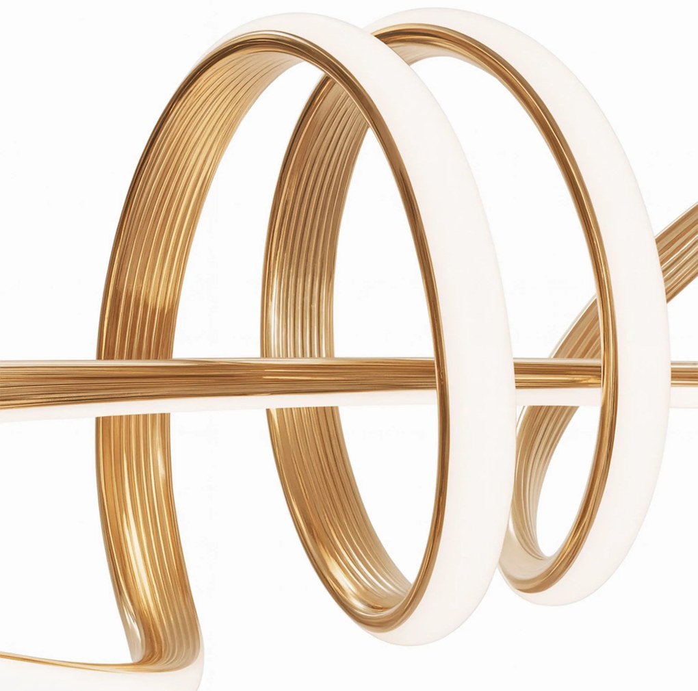 Toolight Toolight, LED závesné osvetlenie 120cm, 48W, 3000K, LHJ036-CP, zlatá, OSW-50016