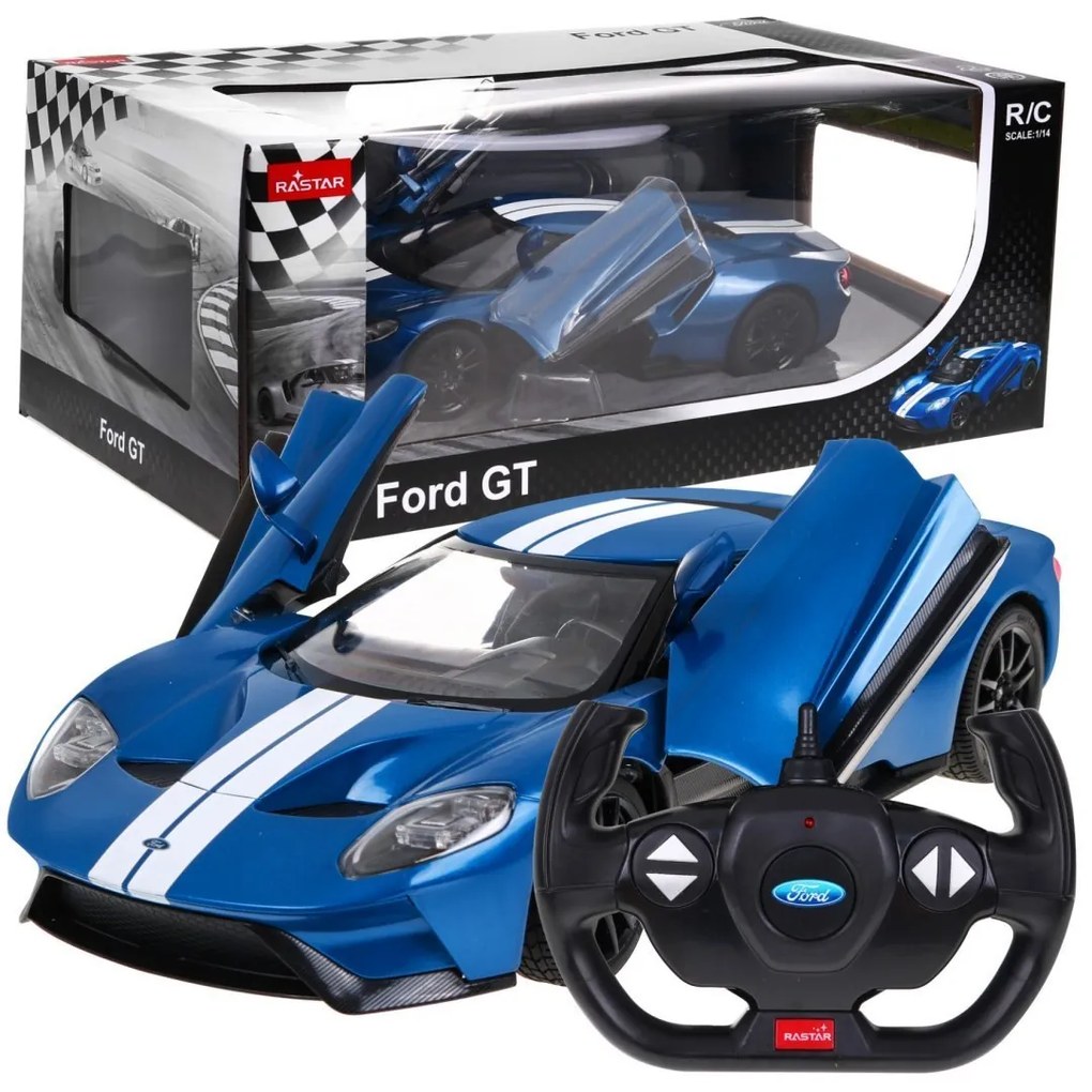 RASTAR Autíčko Ford R / C GT 1:14 modré