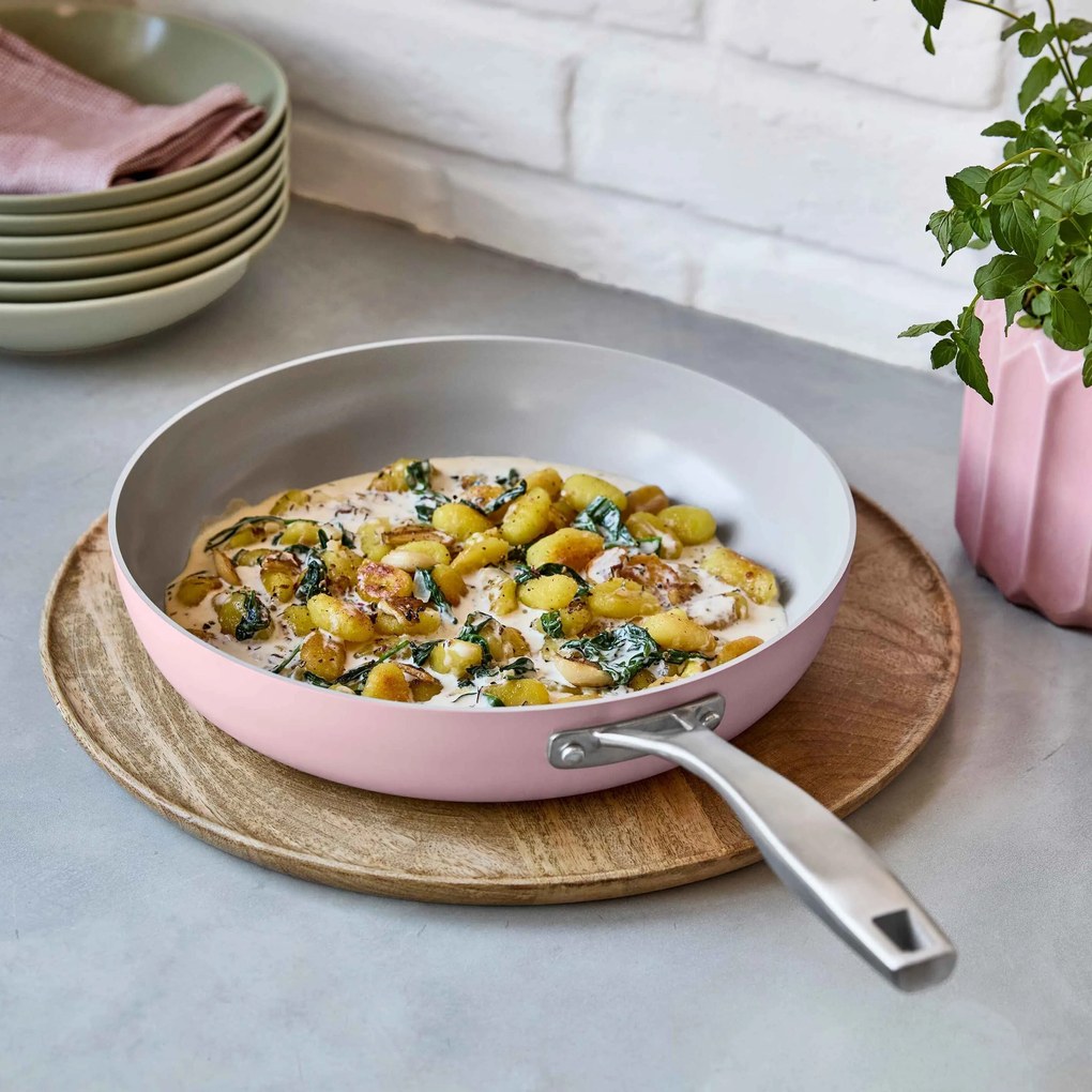 Elmich Nepriľnavá keramická panvica Vital Ø 26 cm - ružová