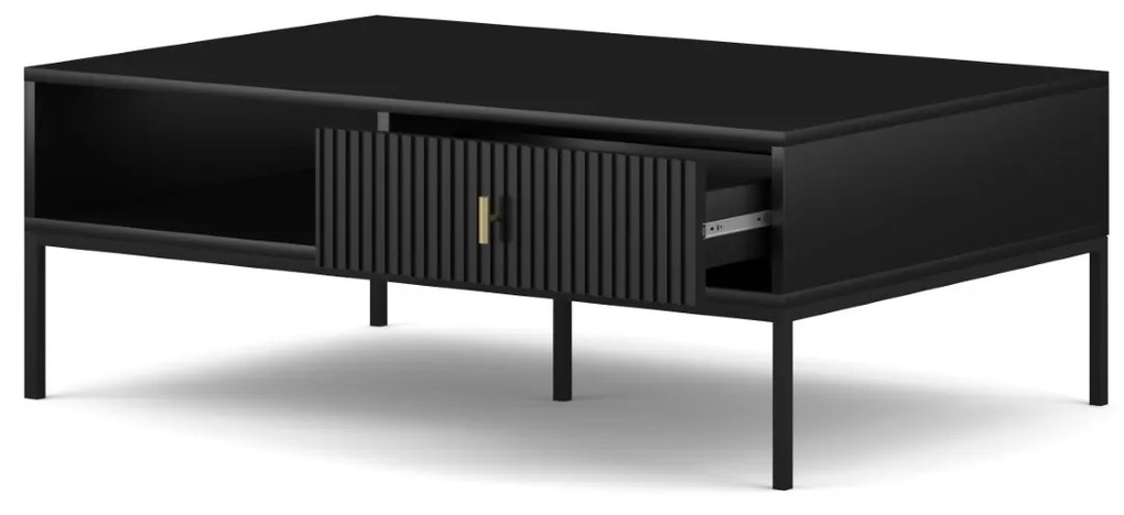 Konferenčný stolík Maggiore 104 cm čierny/zlatý