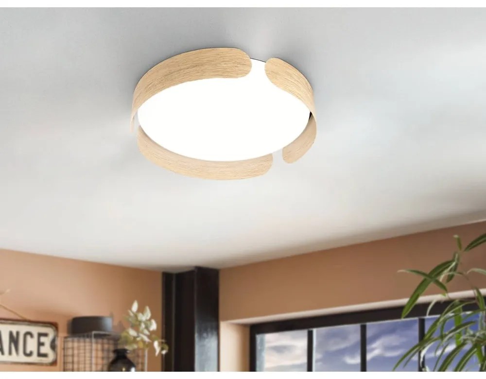 LED stropné svietidlo v bielej a prírodnej farbe VALCASOTTO - EGLO