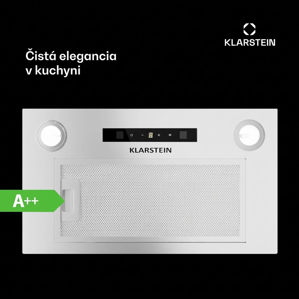 Klarstein Paolo 52 vstavaný Digestor 52 cm 439 m³/h LED Touch A++