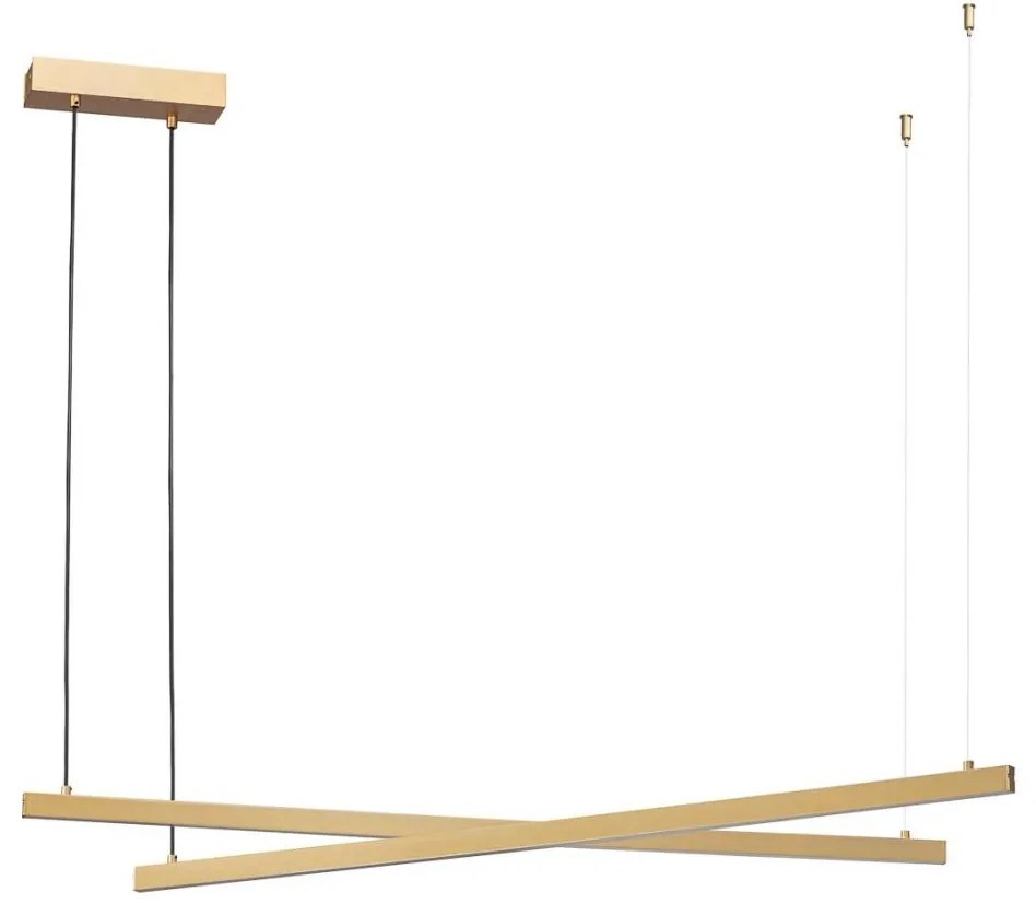 Argon 8839 - LED Luster na lanku MIAMI LED/74W/230V 3000K zlatá