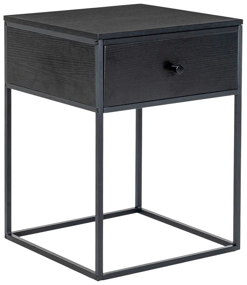 Čierny nočný stolík Vita – House Nordic