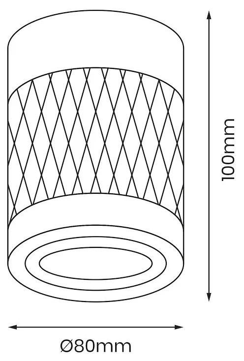 Stropné svietidlo Bima Arte Round, 1x biele kovové tienidlo