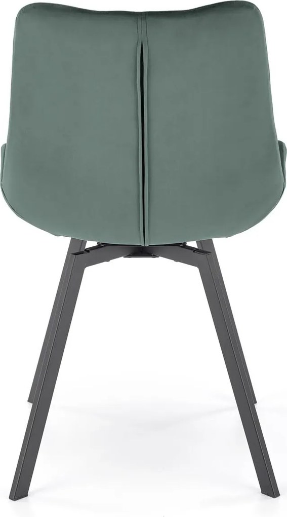 Jedálenská otočná stolička SOFIA - tmavo zelená