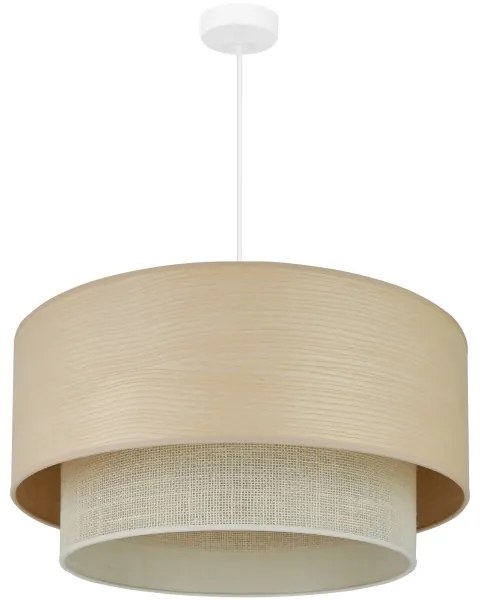 Brilagi - Luster na lanku ARIZONA BOHO 1xE27/15W/230V pr. 60 cm béžová/biela