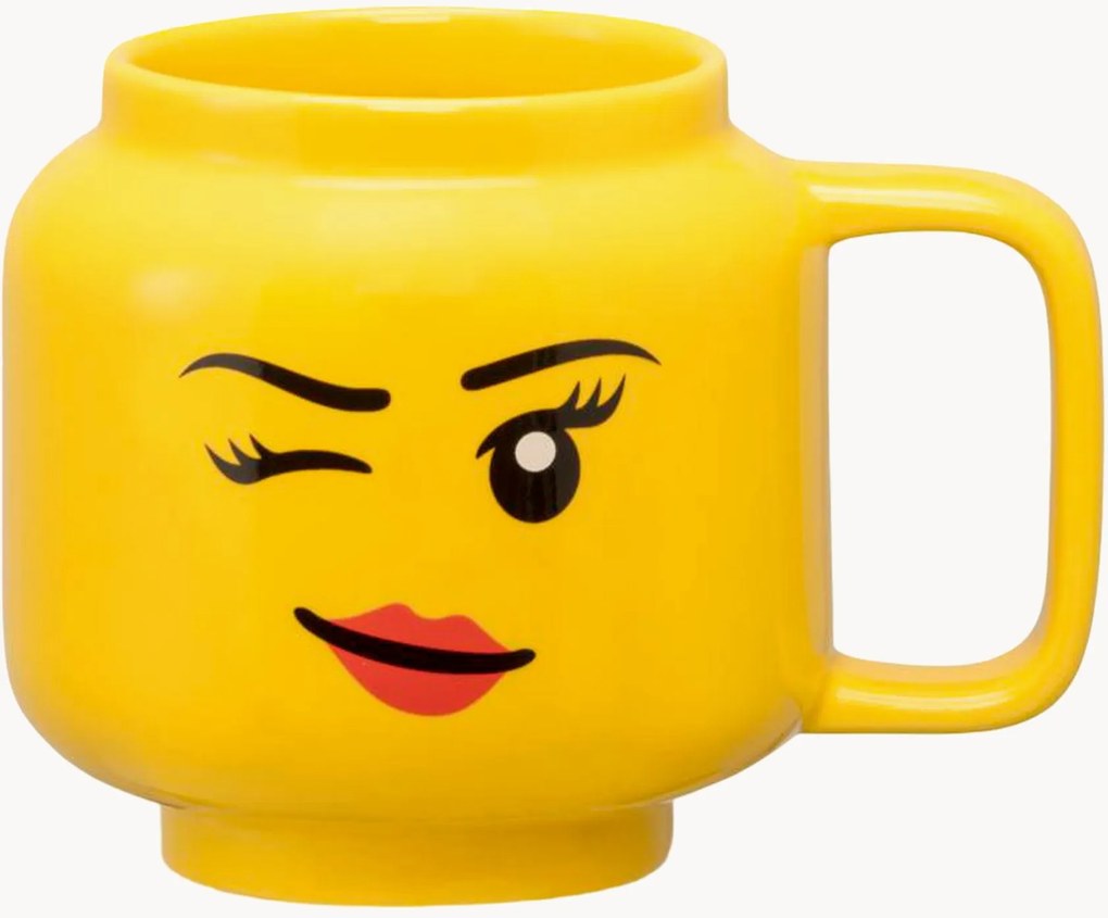 Keramický detský hrnček Head Small Winking Girl