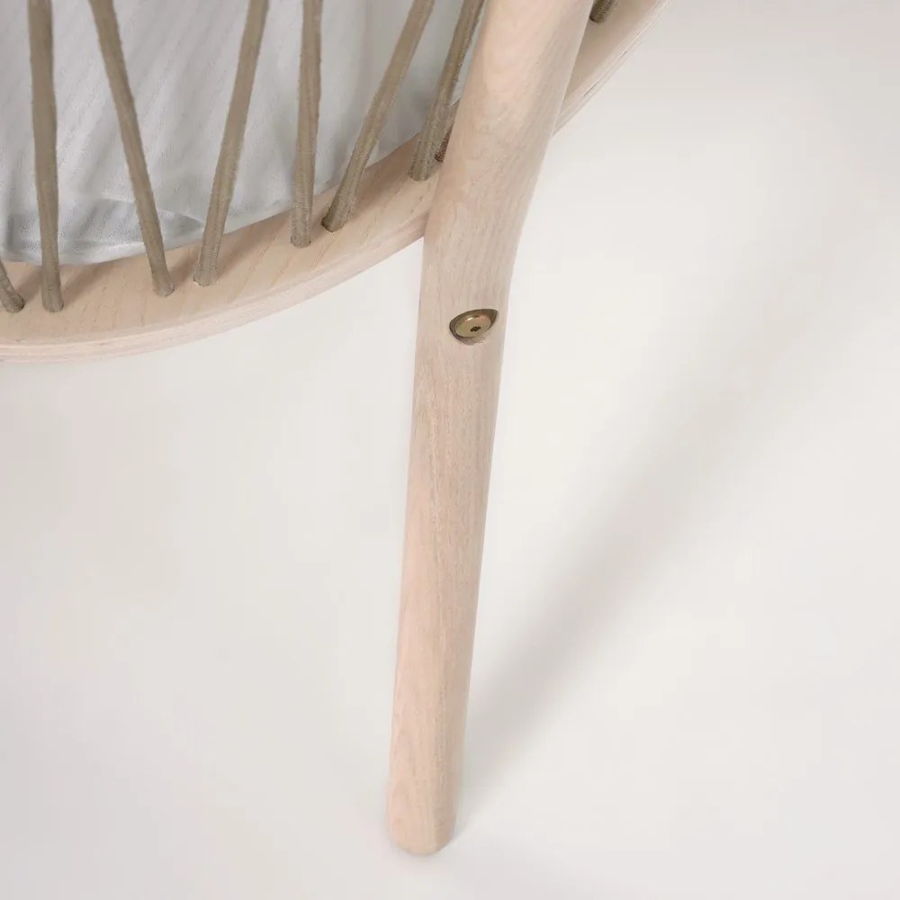 Prírodná detská postieľka Kave Home Leonela