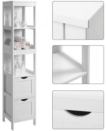 Kúpeľňová skrinka s otvorenými policami BBC66WT