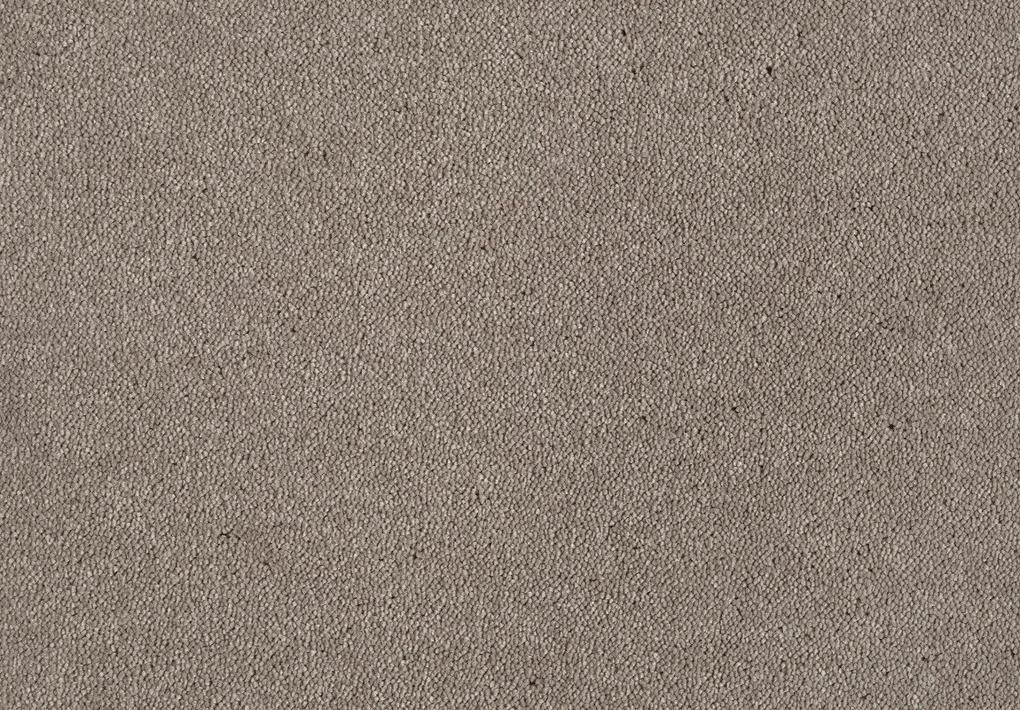 Lano - koberce a trávy Metrážny koberec Nano Smart 261 hnedý - Kruh s obšitím cm