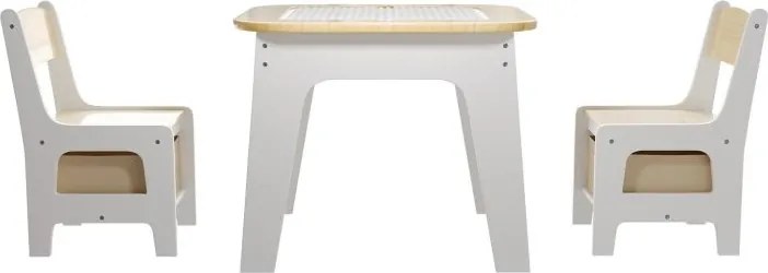 Detský stôl a stoličky s úložným priestorom a doskou