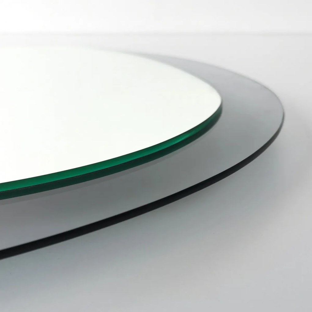 Dekorativní nástěnné zrcadlo Aqua 75x55 cm šedé