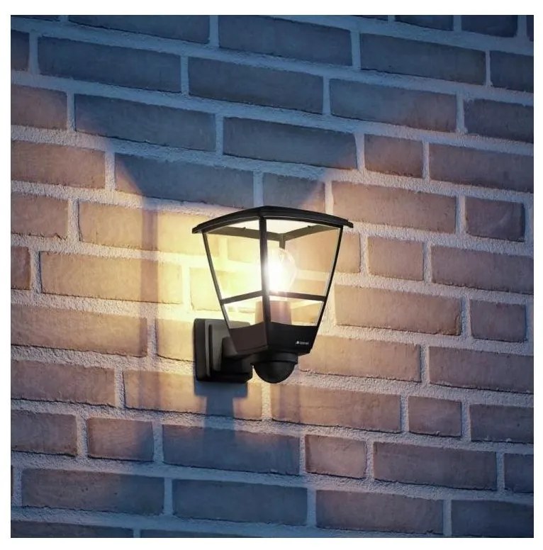 Steinel 084769 - Vonkajšie nástenné svietidlo so senzorom L10S 1xE27/15W/230V IP44