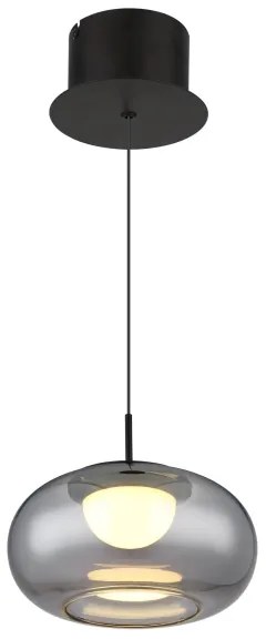 Globo 15744H - LED Luster na lanku QUINTARA LED/6W/230V čierna