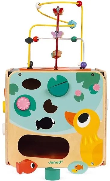 Janod - Interaktívna kocka s labyrintom MULTI ACTIVITY