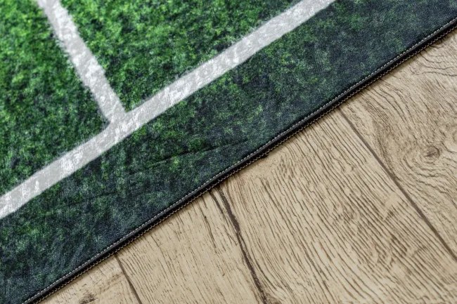 Detský koberec protišmykový BAMBINO 58690 futbalové ihrisko, zelený
