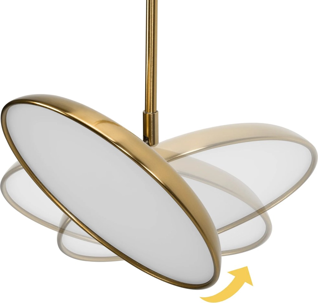 Toolight Toolight, LED stropné svietidlo APP1281-CP Gold, zlatá lesklá, OSW-05183