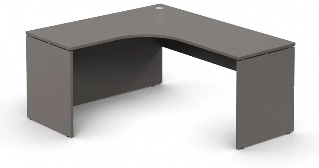 DREVONA Rohový stôl ľavý šedý RP-SRD-1600