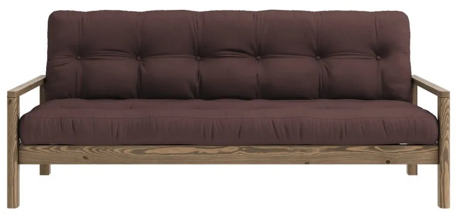 Tmavohnedá rozkladacia pohovka 205 cm Knob – Karup Design