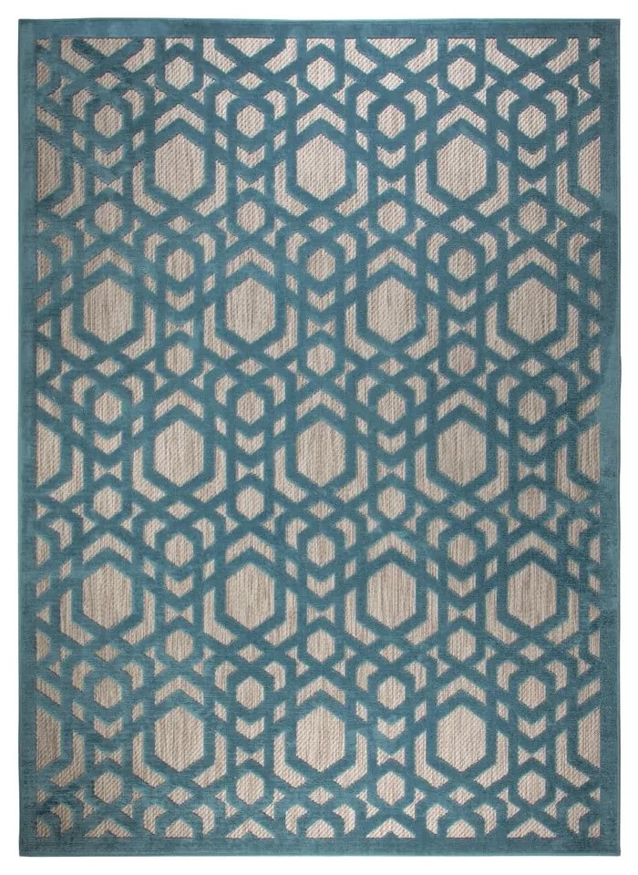 Modrý vonkajší koberec behúň 150x80 cm Oro - Flair Rugs