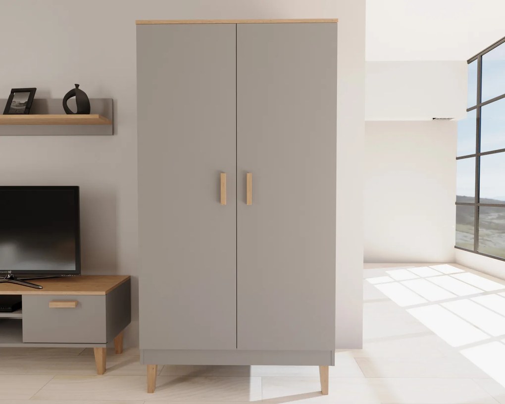 Sivá obývacia izba DENVER s TV stolíkom 120 cm