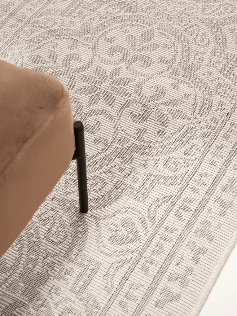 NORTHRUGS, Behúň Duet Rosel 106251 White/Gray - na von aj na doma, 80x250, šedá, chodba / predsieň