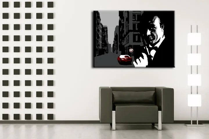 Ručne maľovaný POP Art obraz James Bond bond3
