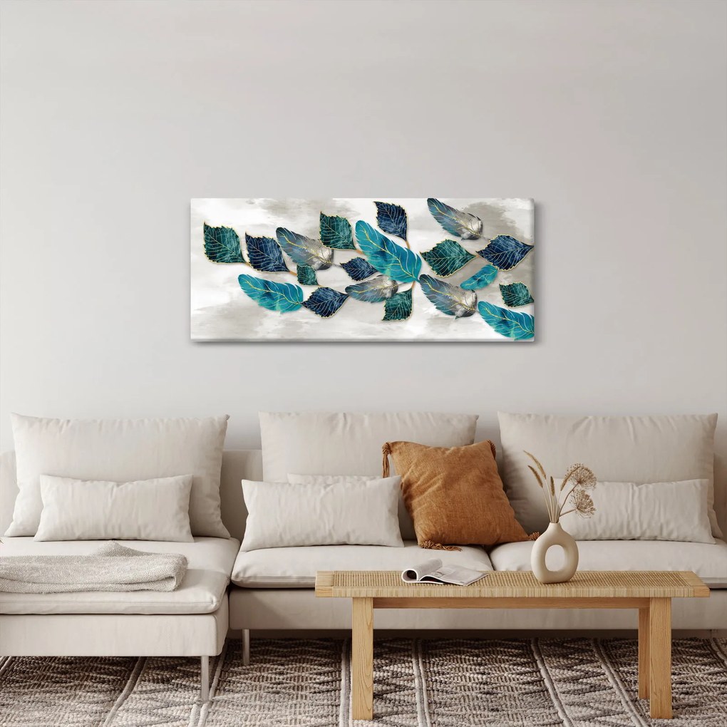 Obraz - Ilustrácie peria (120x50 cm)