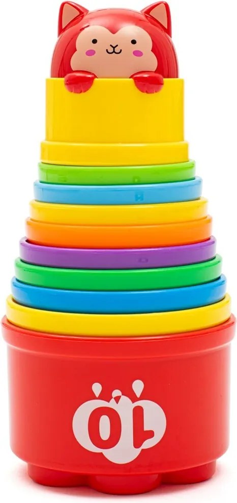 Baby Mix Vzdelávacie poháriky s melódiou, 10 ks