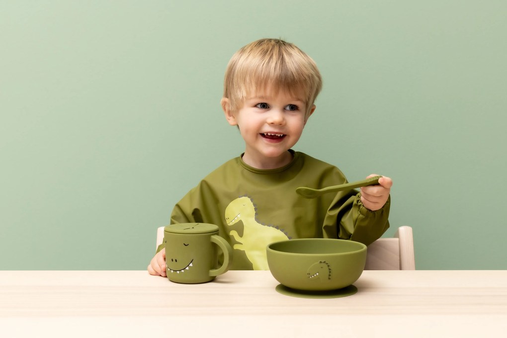 Detská silikónová miska s prísavkou Mr. Dino