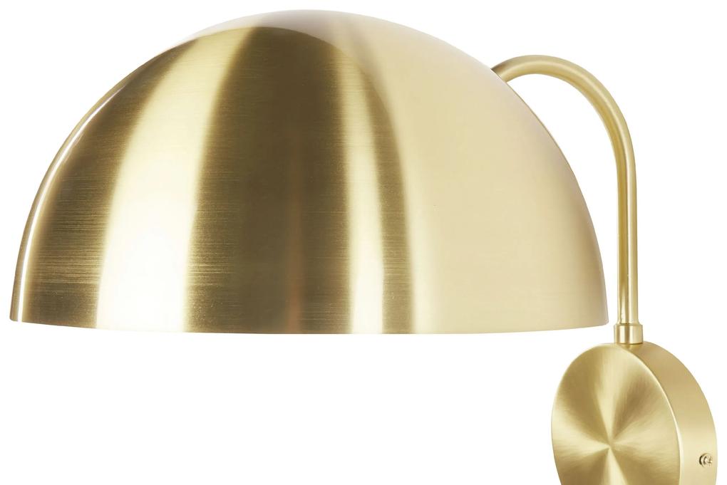 Kovové nástenné svietidlo zlaté WAMPU Beliani